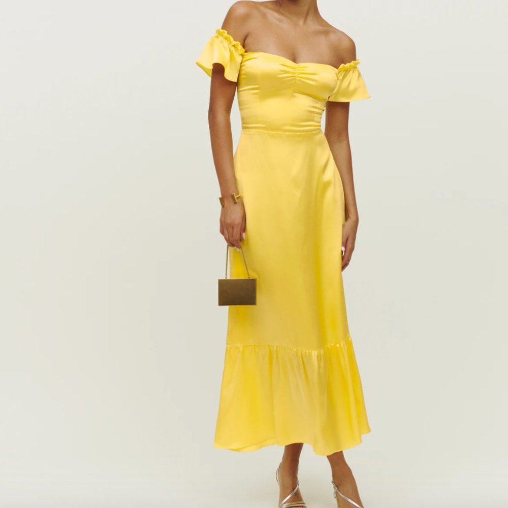 Yellow Reformation Dress